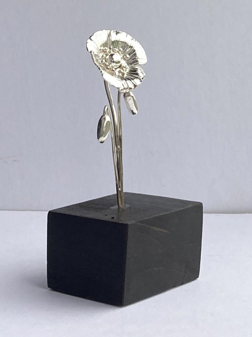 Hand forged Poppy Sculpture