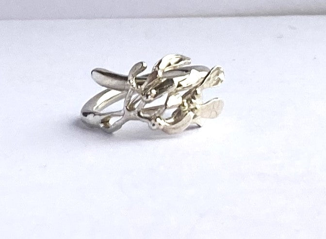 Mistletoe Cocktail Ring - Made to Order